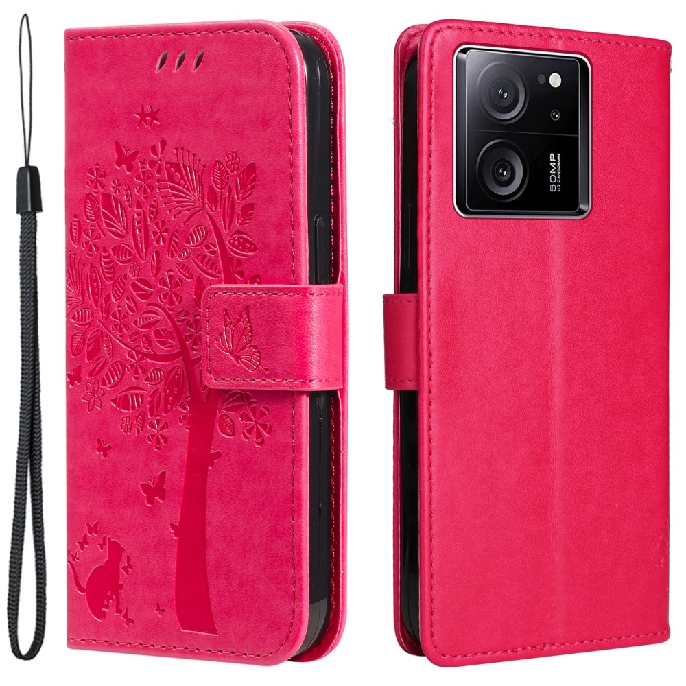 Tree knížkové pouzdro na Xiaomi 13T/13T Pro - rose