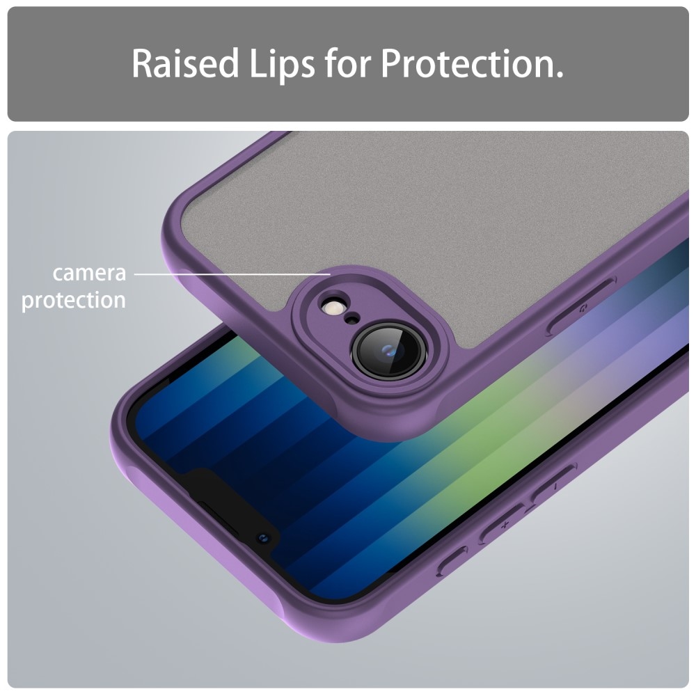 Proof gelový obal s pevnými zády na iPhone 16e - fialový