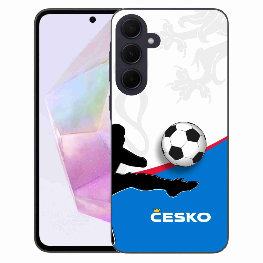 Gelový kryt mmCase na Samsung Galaxy A35 5G - fotbal Česko 3