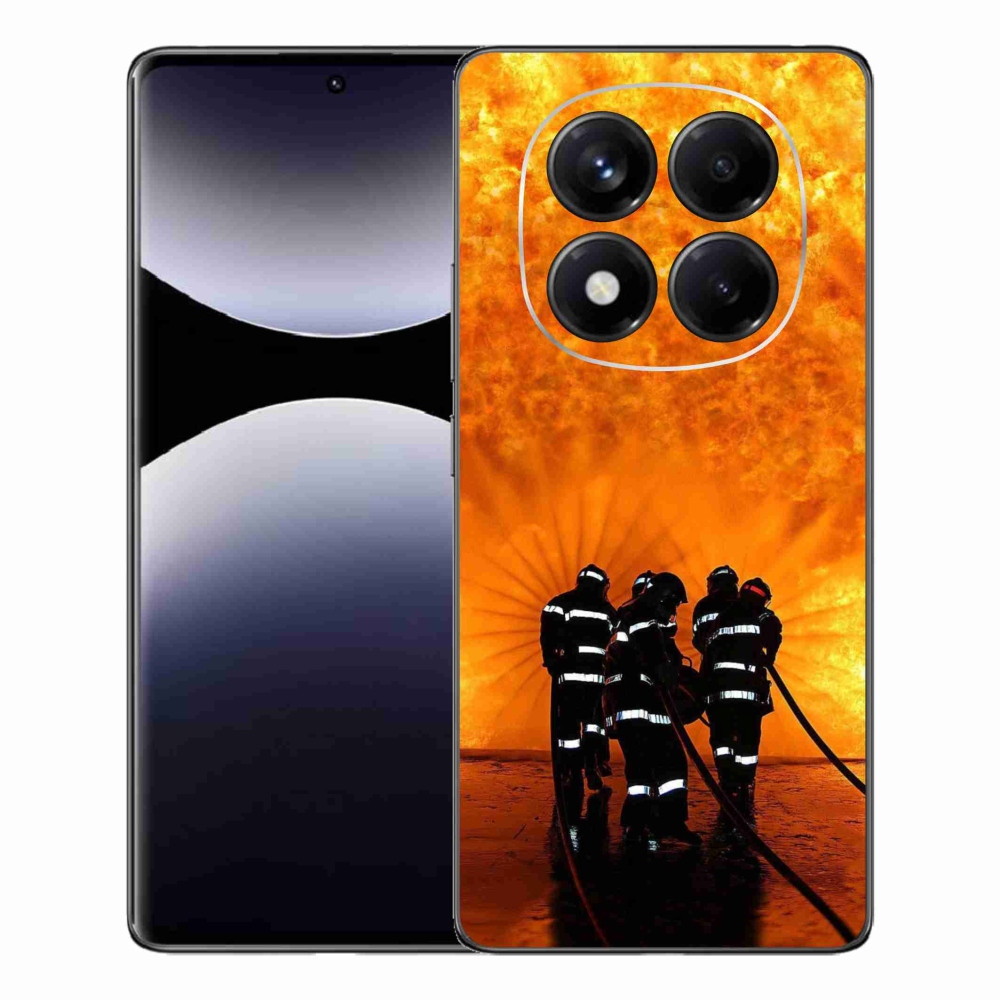 Gelový kryt mmCase na Xiaomi Redmi Note 14 Pro - požár