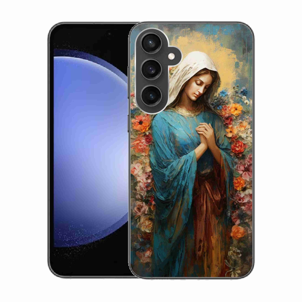 Gelový kryt mmCase na Samsung Galaxy S23 FE - svatá žena