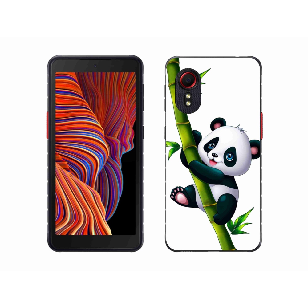 Gelový kryt mmCase na Samsung Galaxy Xcover 5 - panda na bambusu