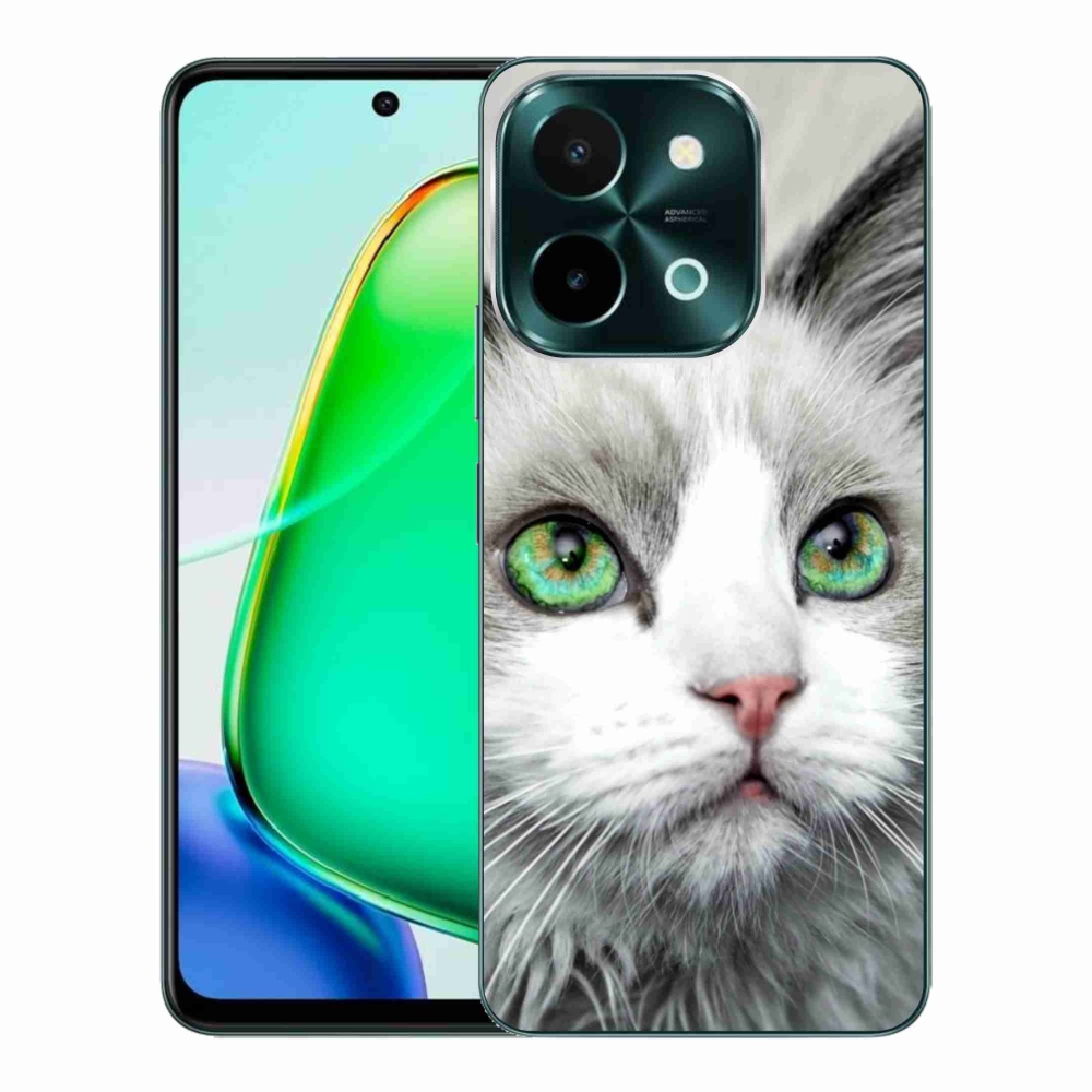 Gelový kryt mmCase na Vivo Y28 - kočičí pohled