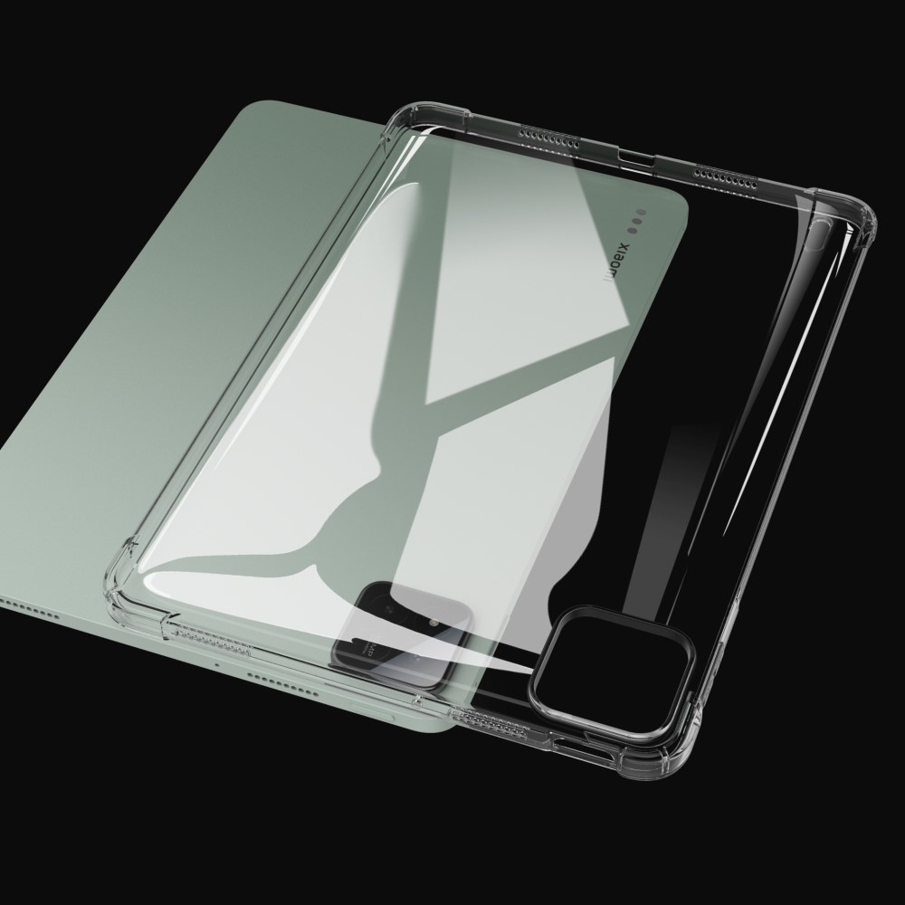Průhledný gelový obal s vyztuženými rohy na Xiaomi Pad 7/7 Pro - průhledný