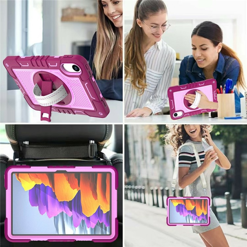 Strape odolný kryt s úchopem na ruku a popruhem na Xiaomi Redmi Pad 2 - rose/růžový