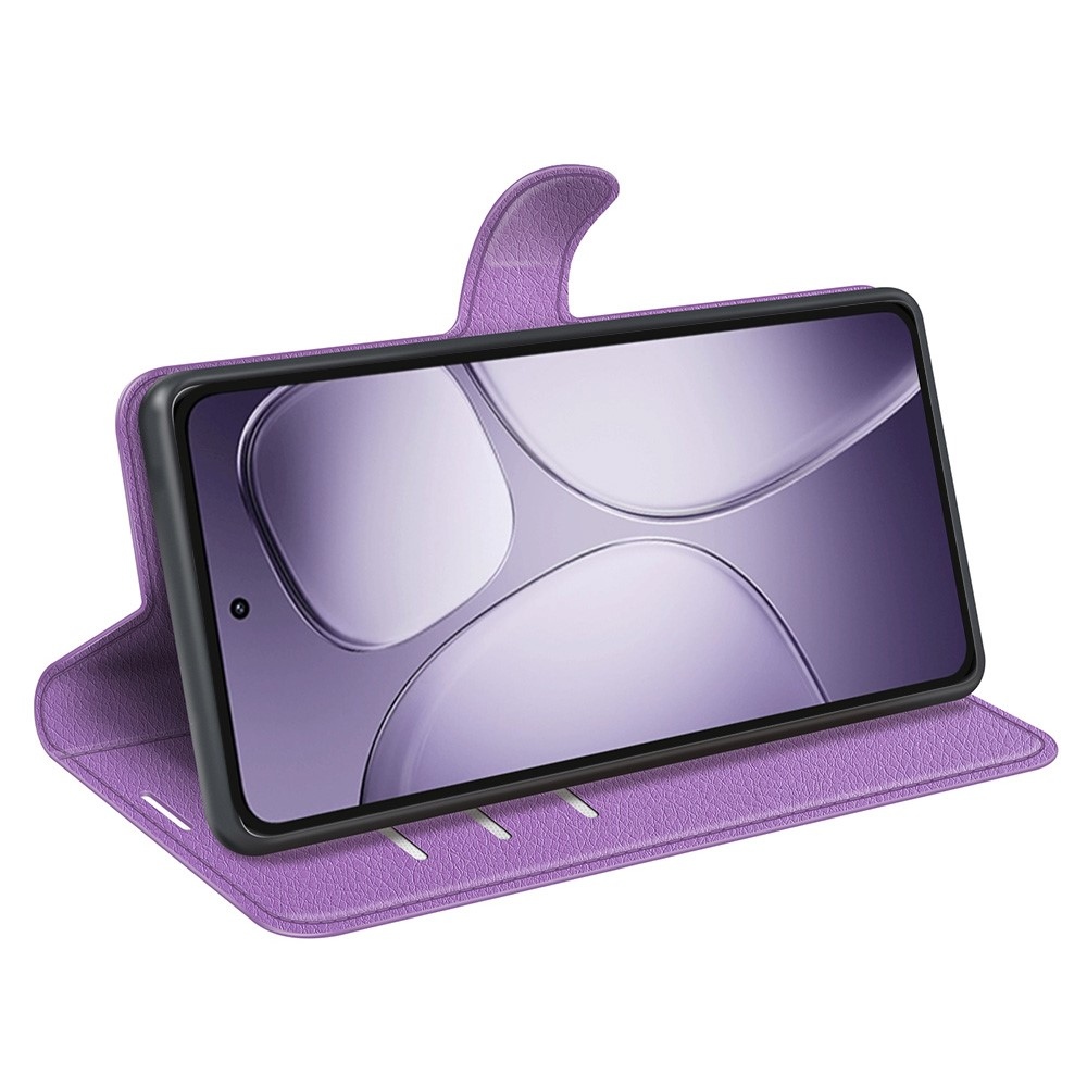 Litchi knížkové pouzdro na Xiaomi 14T Pro - fialové