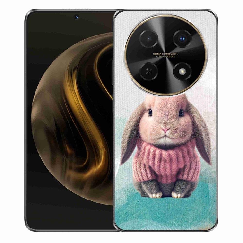 Gelový kryt mmCase na Huawei Nova 12i - králíček ve svetru