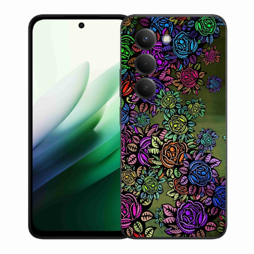 Gelový kryt mmCase na Xiaomi Redmi 15 5G (169mm) - květiny 6