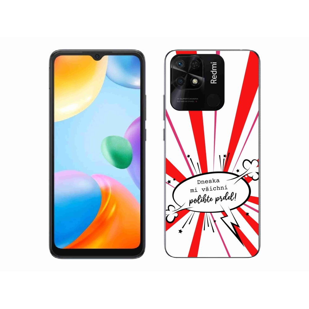 Gelový kryt mmCase na Xiaomi Redmi 10C - vtipný text 15 bílé pozadí