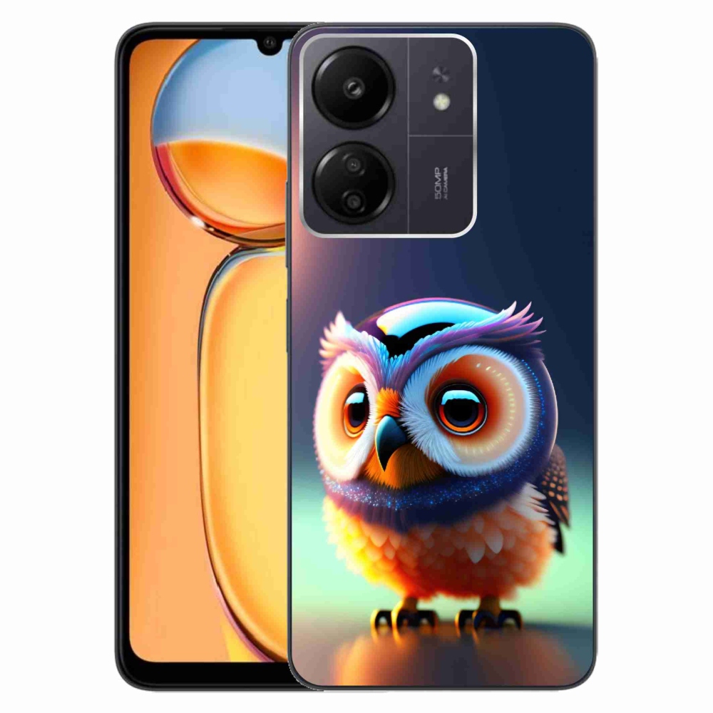 Gelový kryt mmCase na Xiaomi Poco C65/Redmi 13C - sovička