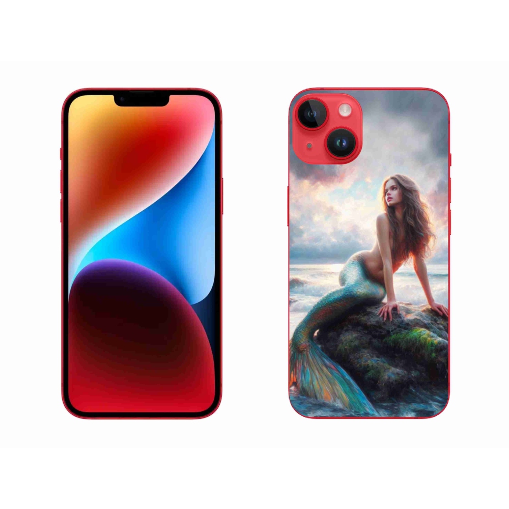 Gelový kryt mmCase na iPhone 14 Plus - mořská panna