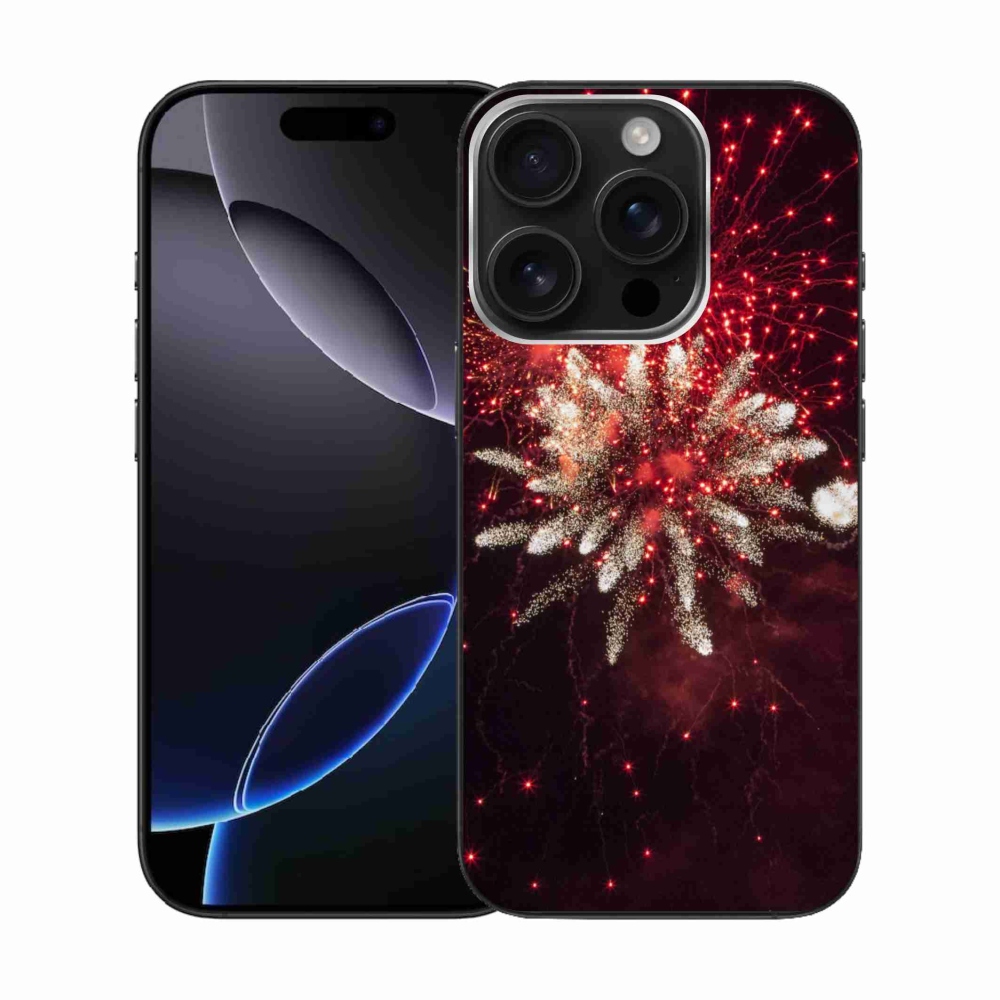 Gelový kryt mmCase na iPhone 16 Pro - ohňostroj