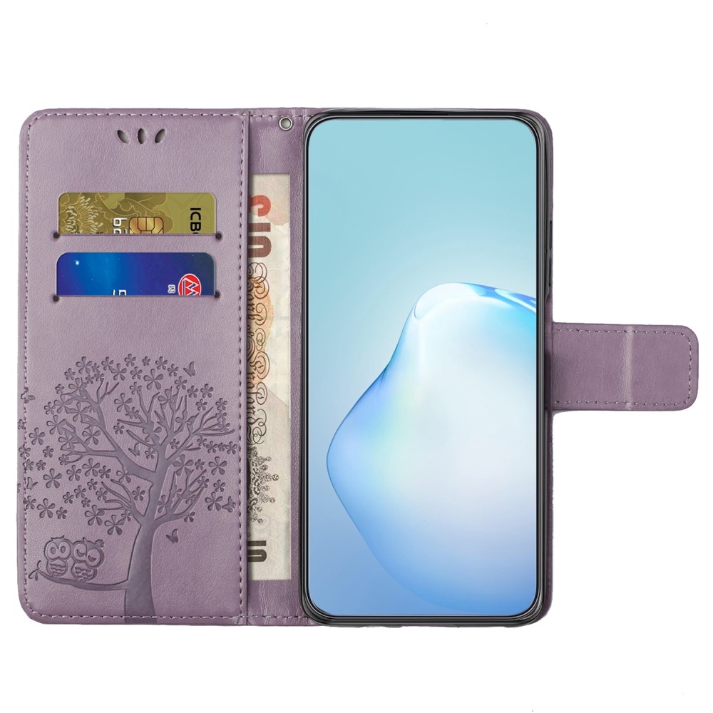 Tree knížkové pouzdro na Samsung Galaxy S23 FE - světlefialové