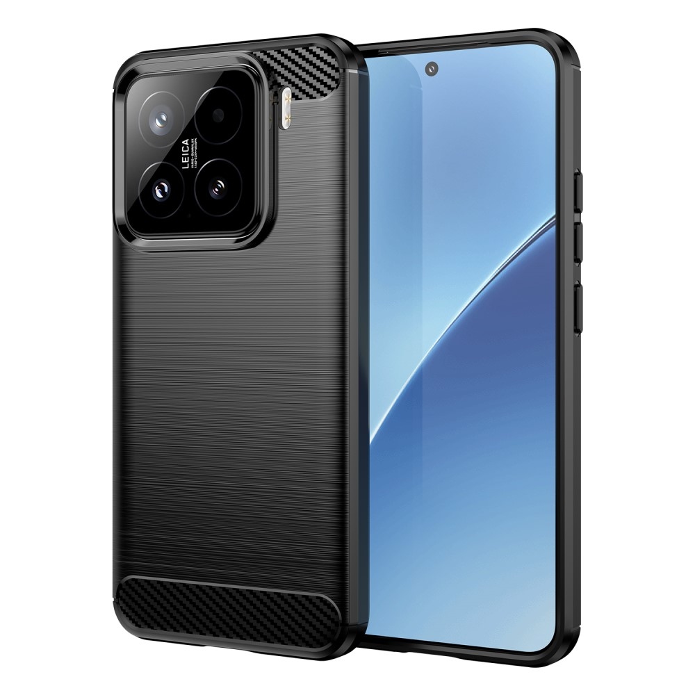 Carbon odolný gelový obal na Xiaomi 15 - černý