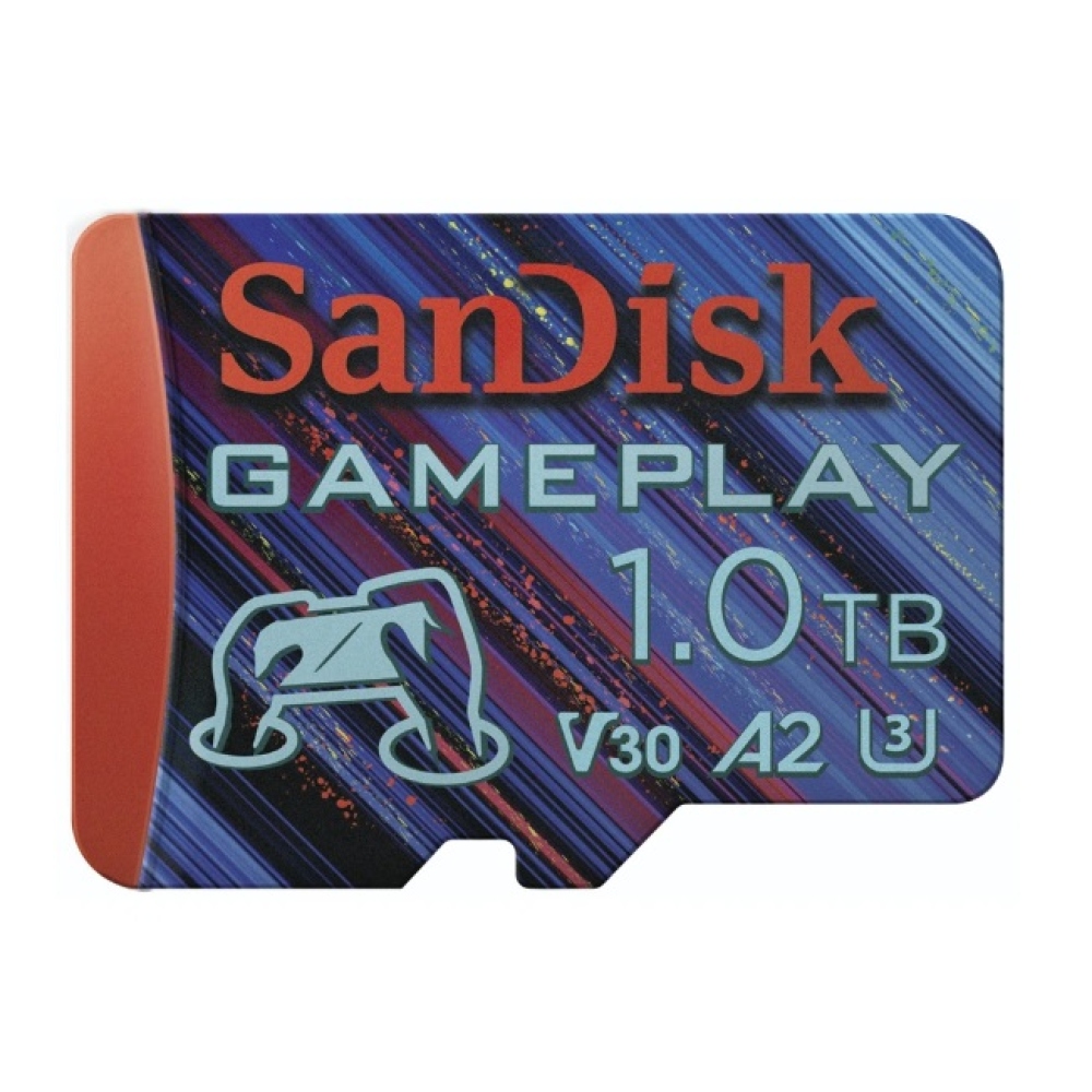 Paměťová karta SanDisk GamePlay microSDXC UHS-I Card, 1 TB Gaming microSDXC, 190 MB/s (čtení), 130 MB/s (zápis)