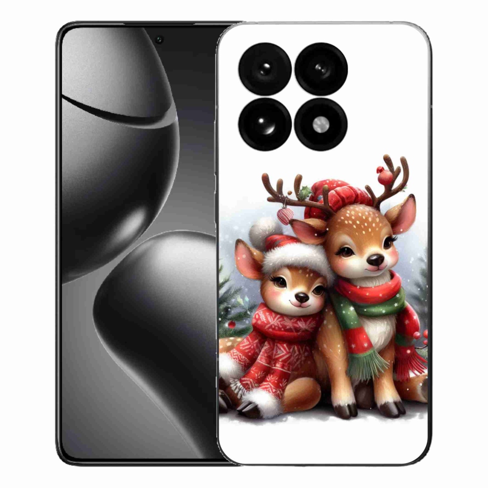 Gelový kryt mmCase na Xiaomi 15T - vánoční sobi