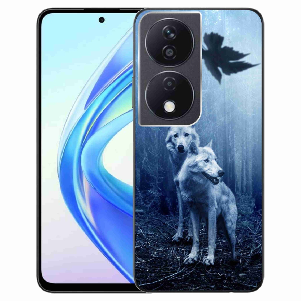 Gelový kryt mmCase na Honor X7b/Honor 90 Smart - vlci v lese