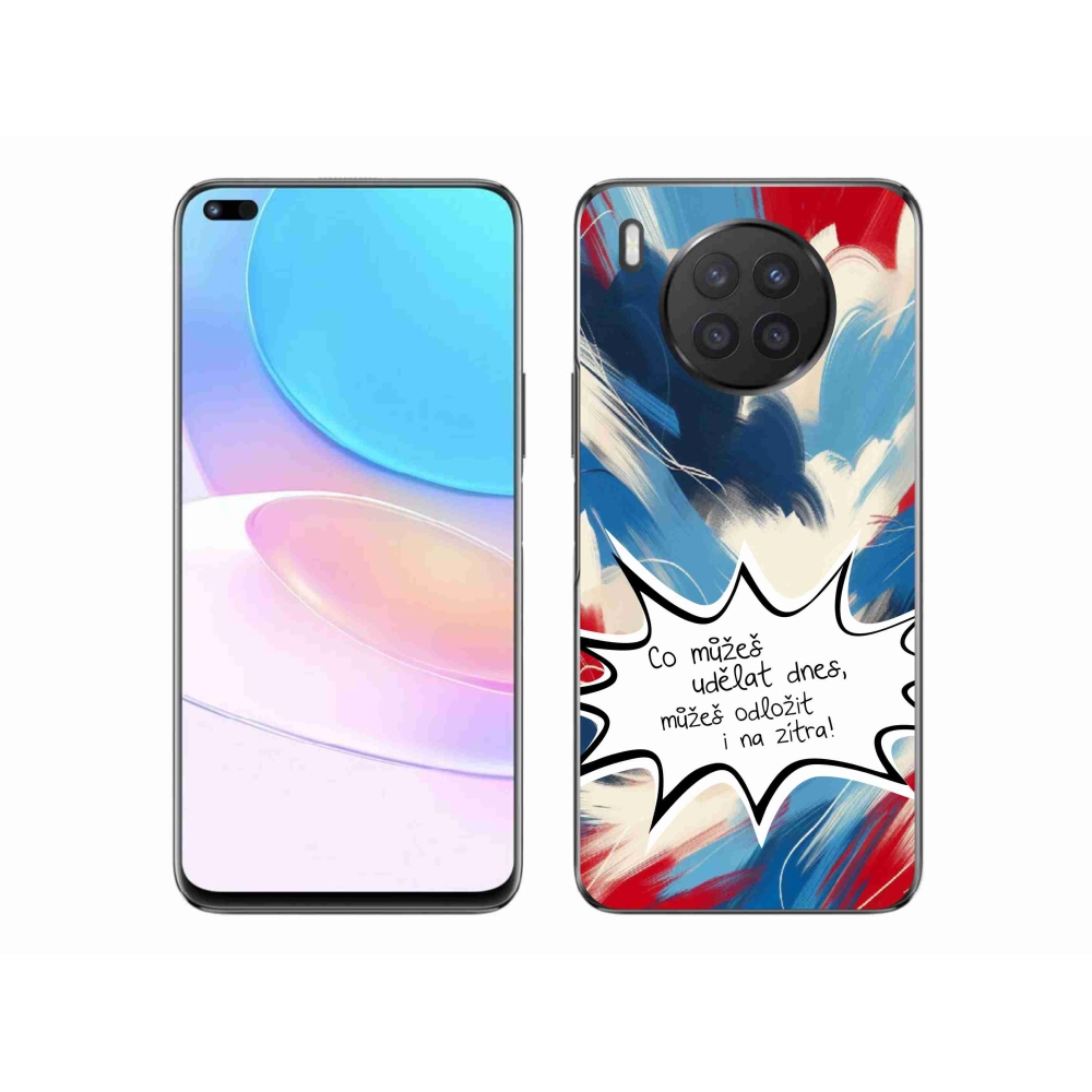 Gelový kryt mmCase na Honor 50 Lite - vtipný text 9 bílé pozadí