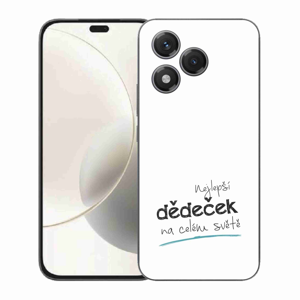 Gelový kryt mmCase na Honor 400 Lite - nejlepší dědeček 3 bílé pozadí