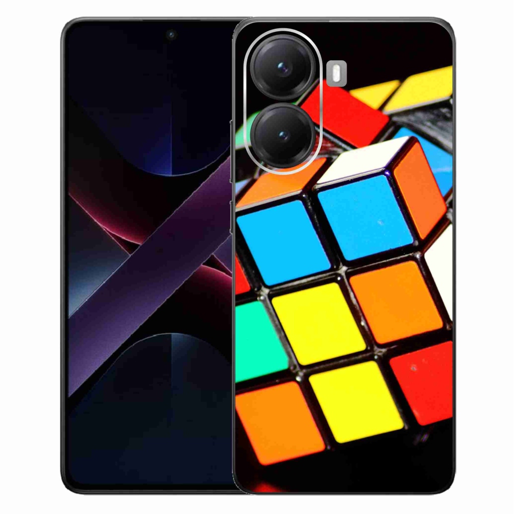 Gelový kryt mmCase na Xiaomi Poco X7 Pro 5G - rubikova kostka