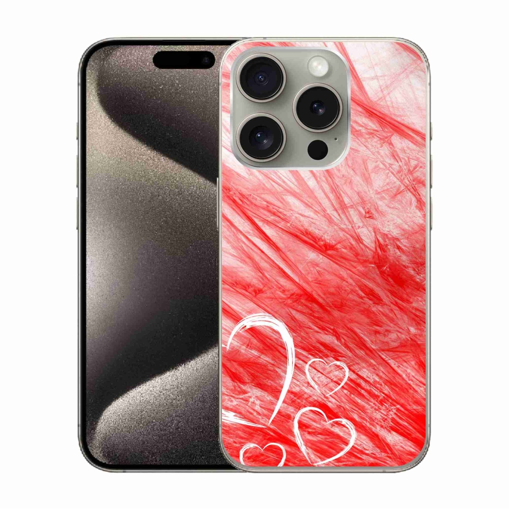 Gelový kryt mmCase na iPhone 15 Pro - heart