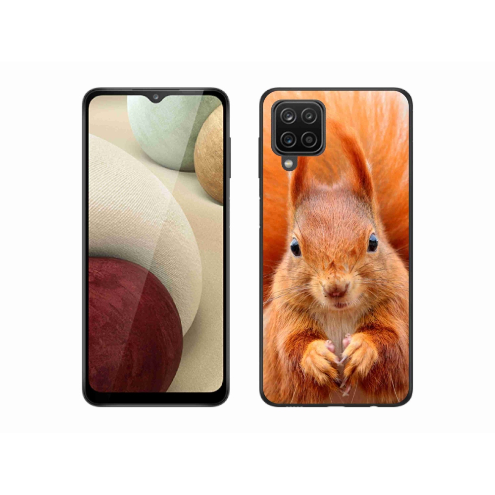 Gelový kryt mmCase na Samsung Galaxy A12 - veverka