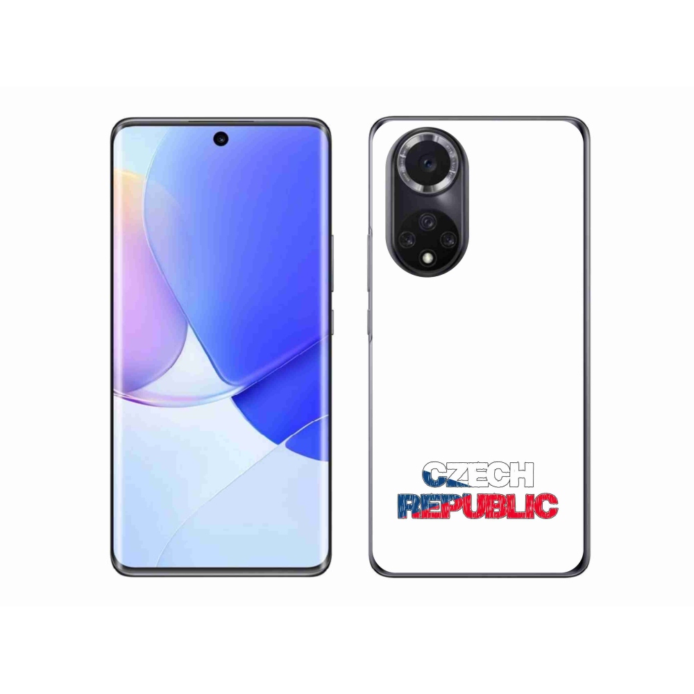 Gelový kryt mmCase na Huawei Nova 9 - Czech Republic bílé pozadí