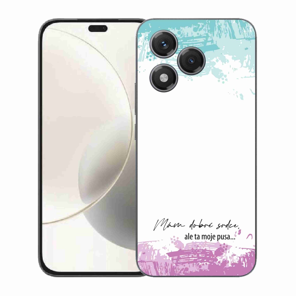 Gelový kryt mmCase na Honor 400 Lite - vtipný text 3 bílé pozadí