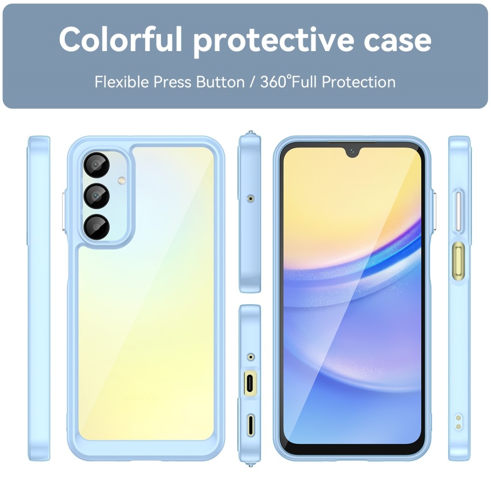 Gelový obal s pevnými zády na Samsung Galaxy A16 4G/5G - modrý