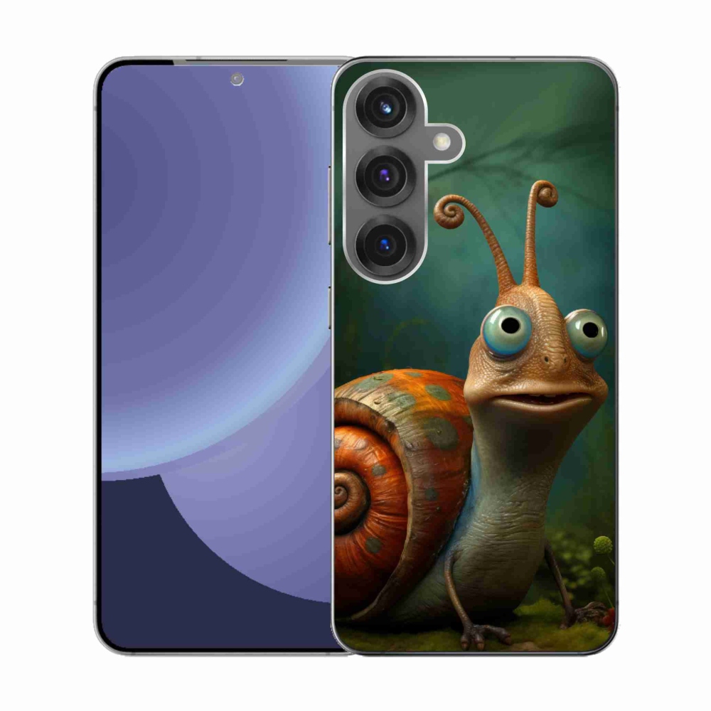 Gelový kryt mmCase na Samsung Galaxy S25 - šnek