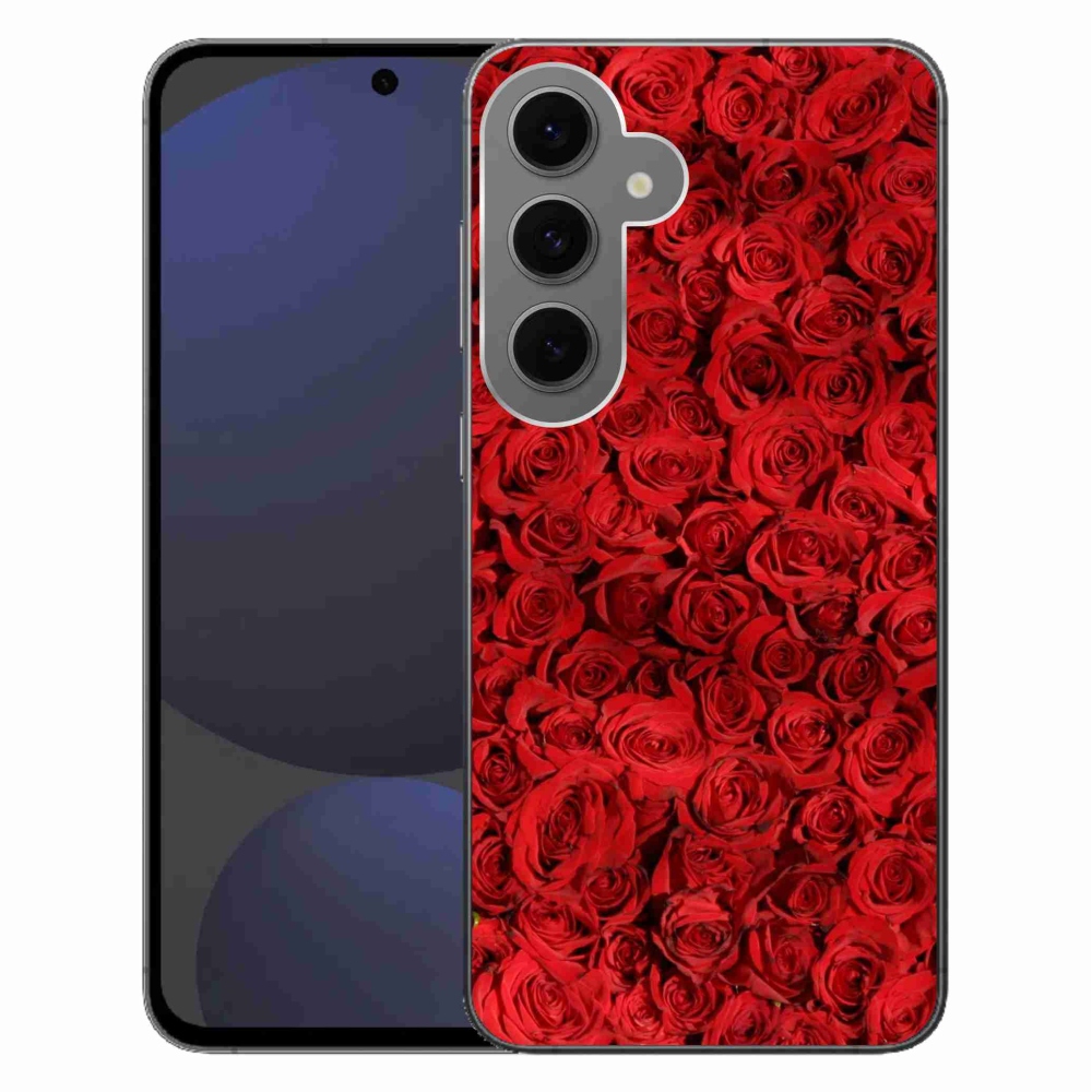 Gelový kryt mmCase na Samsung Galaxy S24 FE - růže