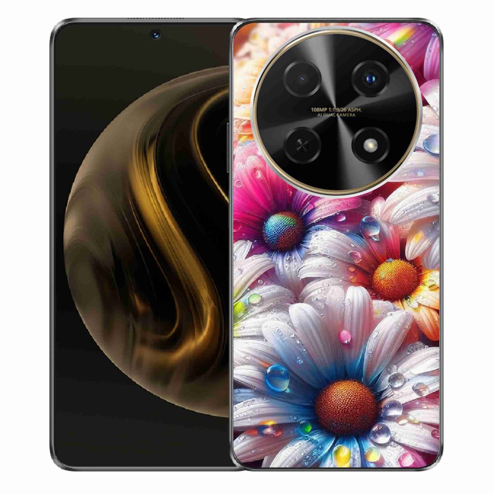 Gelový kryt mmCase na Huawei Nova 12i - barevné kopretiny