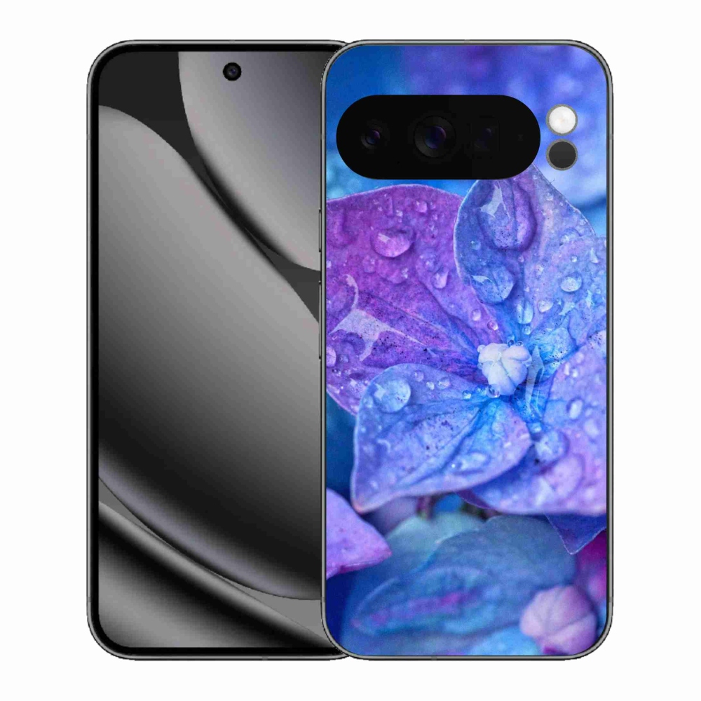 Gelový kryt mmCase na Google Pixel 10 Pro XL - fialový květ