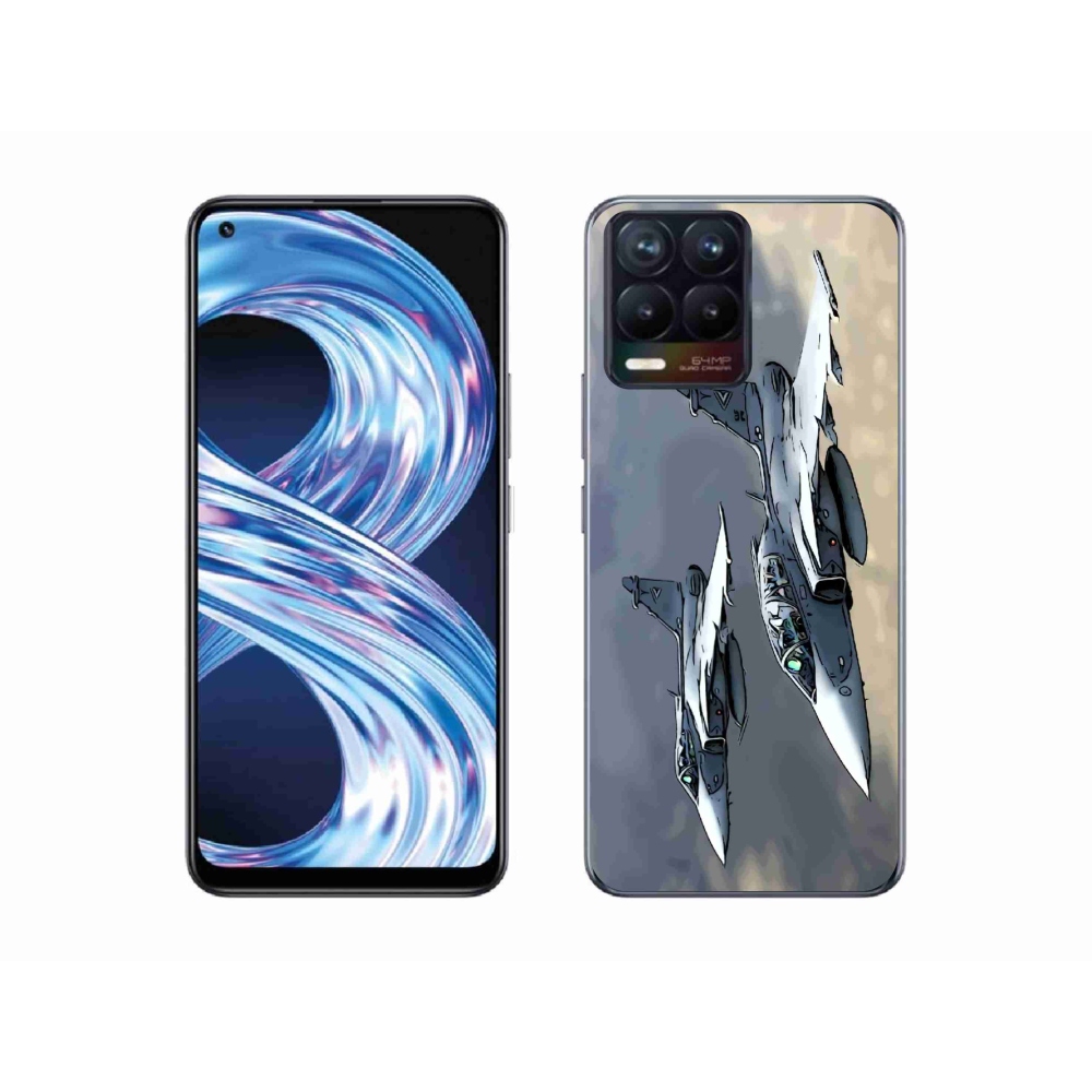 Gelový kryt mmCase na Realme 8 Pro - stíhačky