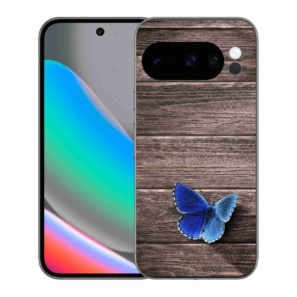 Gelový kryt mmCase na Google Pixel 10 Pro - modrý motýl 1