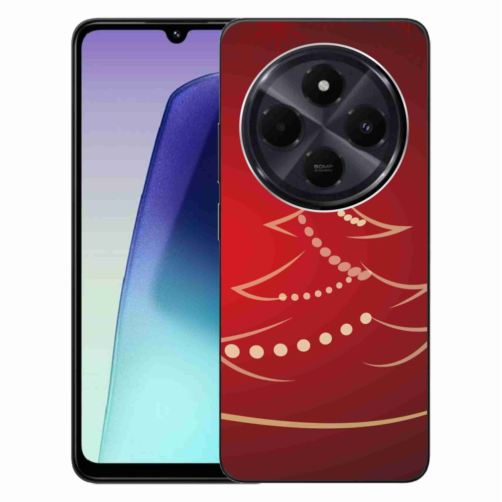 Gelový kryt mmCase na Xiaomi Redmi 14C/Poco C75 - kreslený vánoční stromek