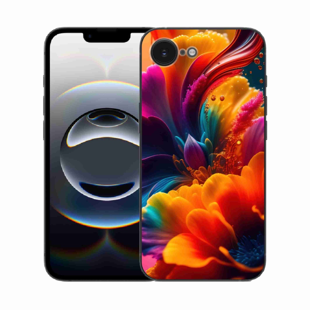 Gelový kryt mmCase na iPhone 16e - abstraktní motiv 2