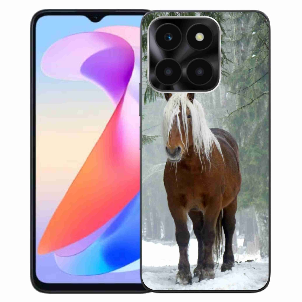 Gelový obal mmCase na Honor X6a - kůň v lese