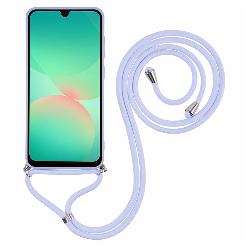 Lining gelový obal se šňůrkou na Samsung Galaxy A17 5G - světlefialový