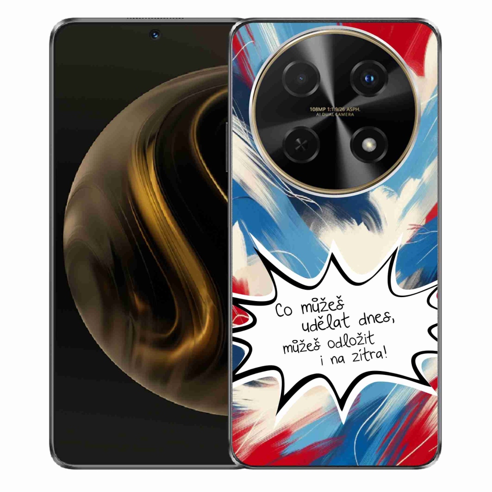Gelový kryt mmCase na Huawei Nova 12i - vtipný text 9 bílé pozadí