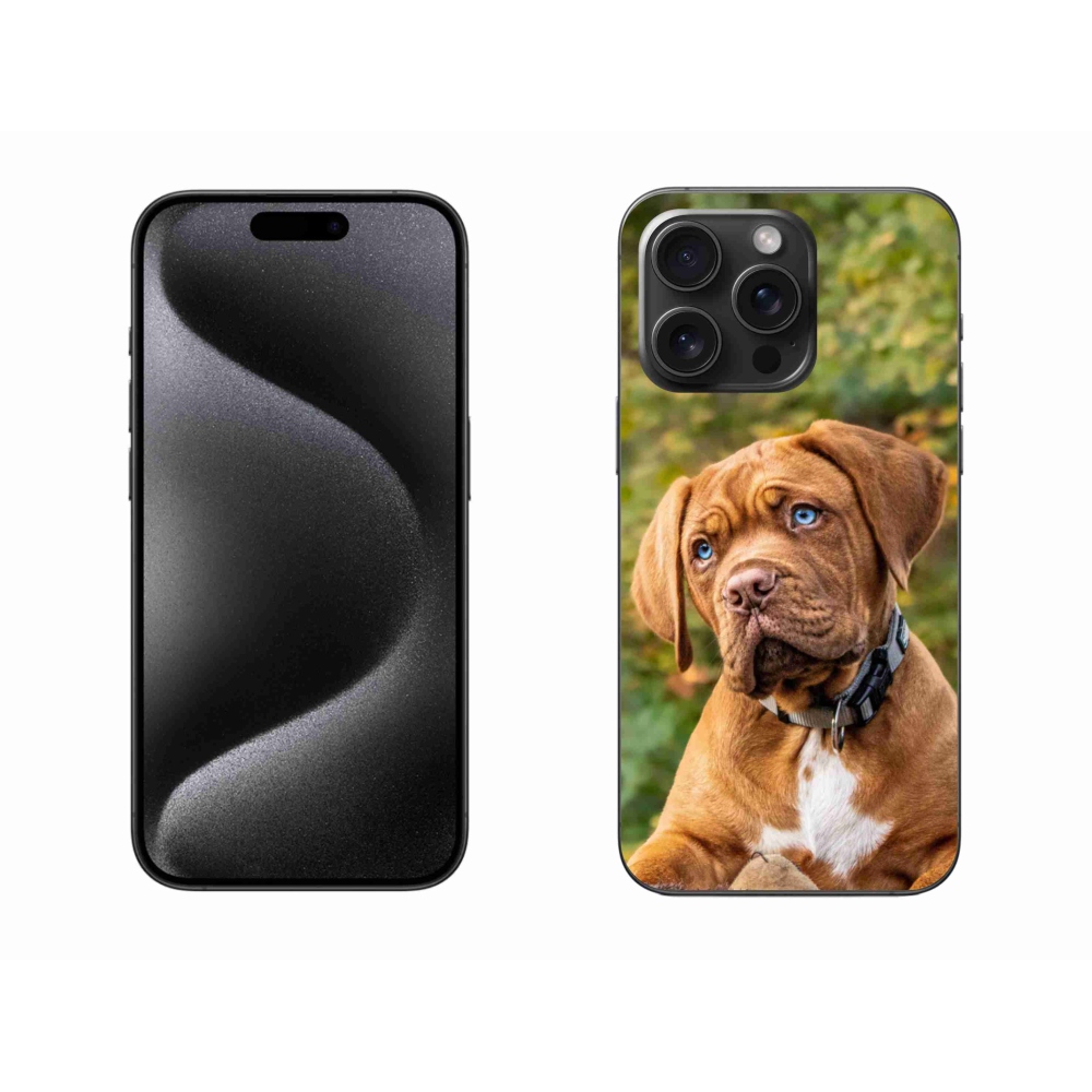 Gelový kryt mmCase na iPhone 15 Pro Max - štěně 