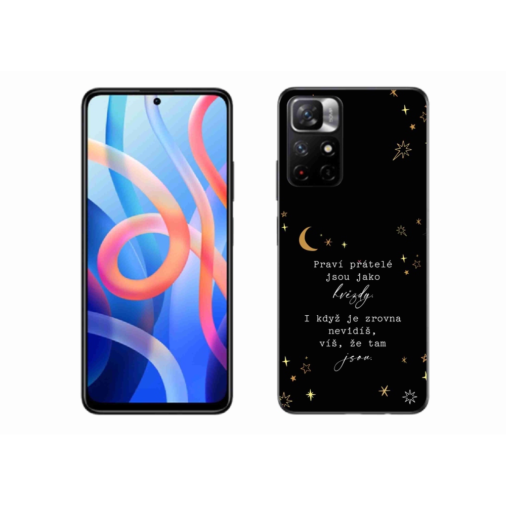 Gelový kryt mmCase na Xiaomi Redmi Note 11S 5G - citát 6 černé pozadí