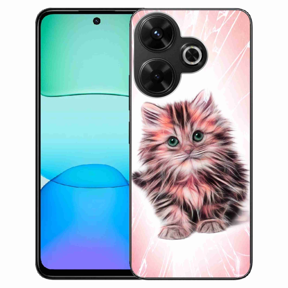 Gelový kryt mmCase na Xiaomi Redmi 13 4G/Poco M6 4G - roztomilé kotě