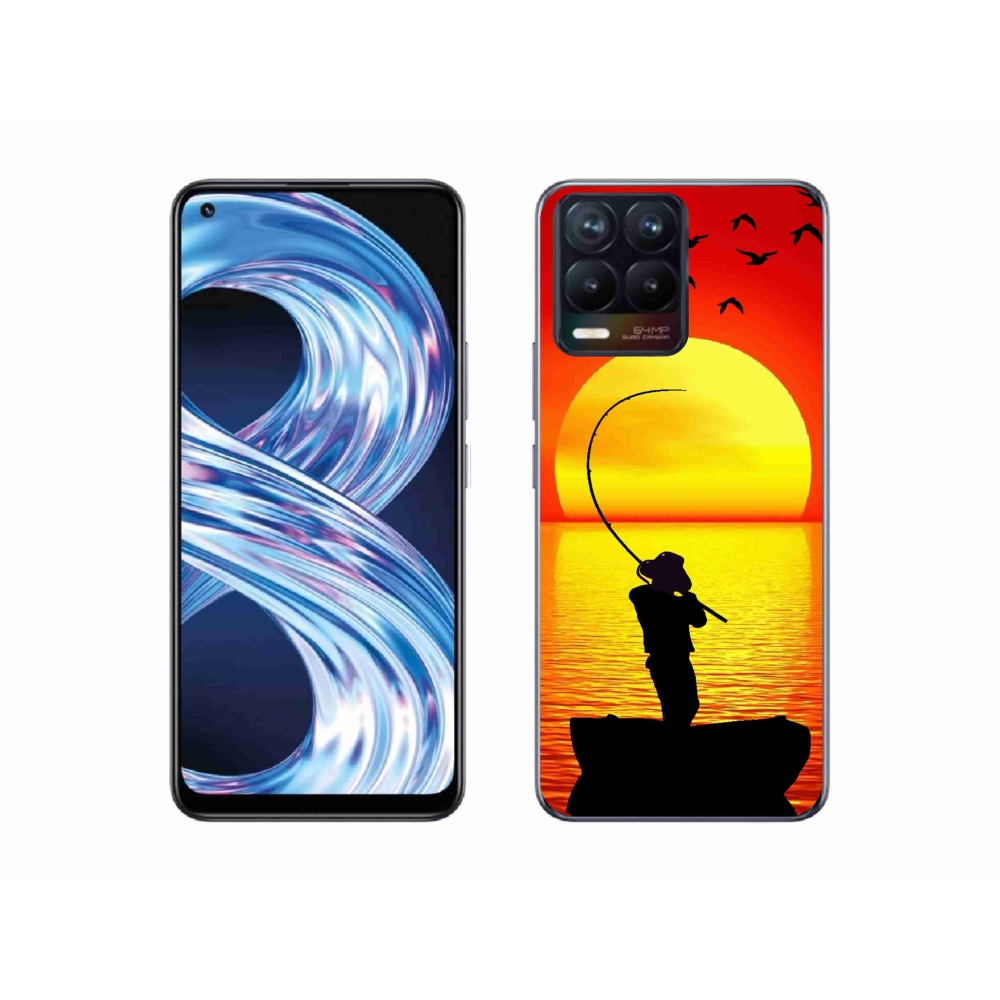 Gelový kryt mmCase na Realme 8 Pro - rybaření
