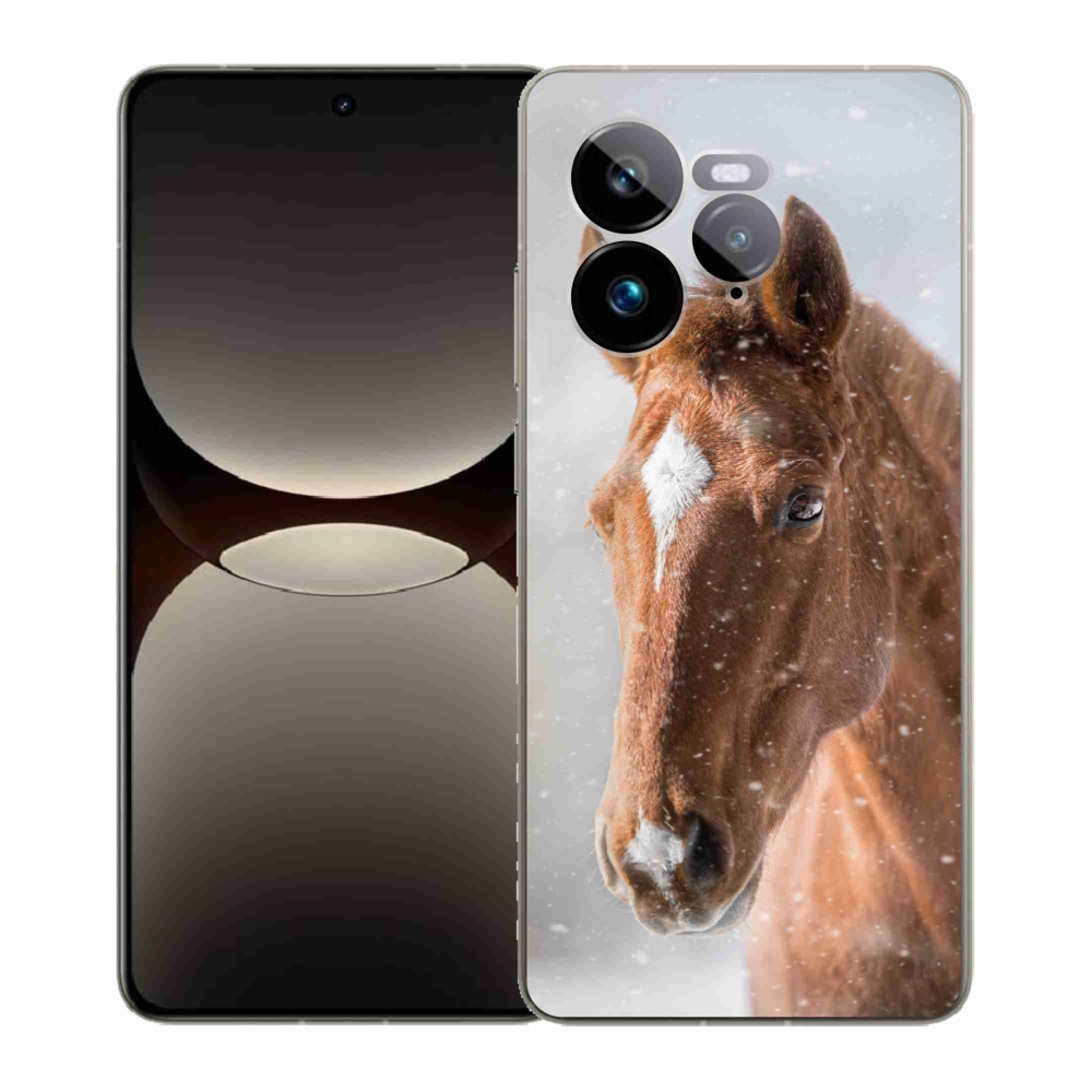Gelový kryt mmCase na Realme GT 7 Pro 5G - hnědý kůň 2