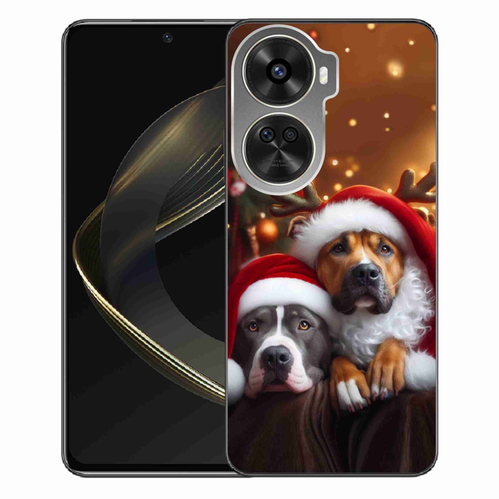Gelový kryt mmCase na Huawei Nova 12 SE - vánoční psi