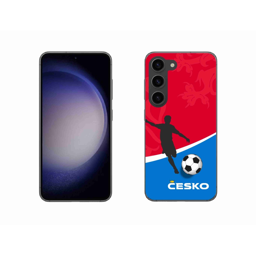 Gelový kryt mmCase na Samsung Galaxy S23 5G - fotbal Česko