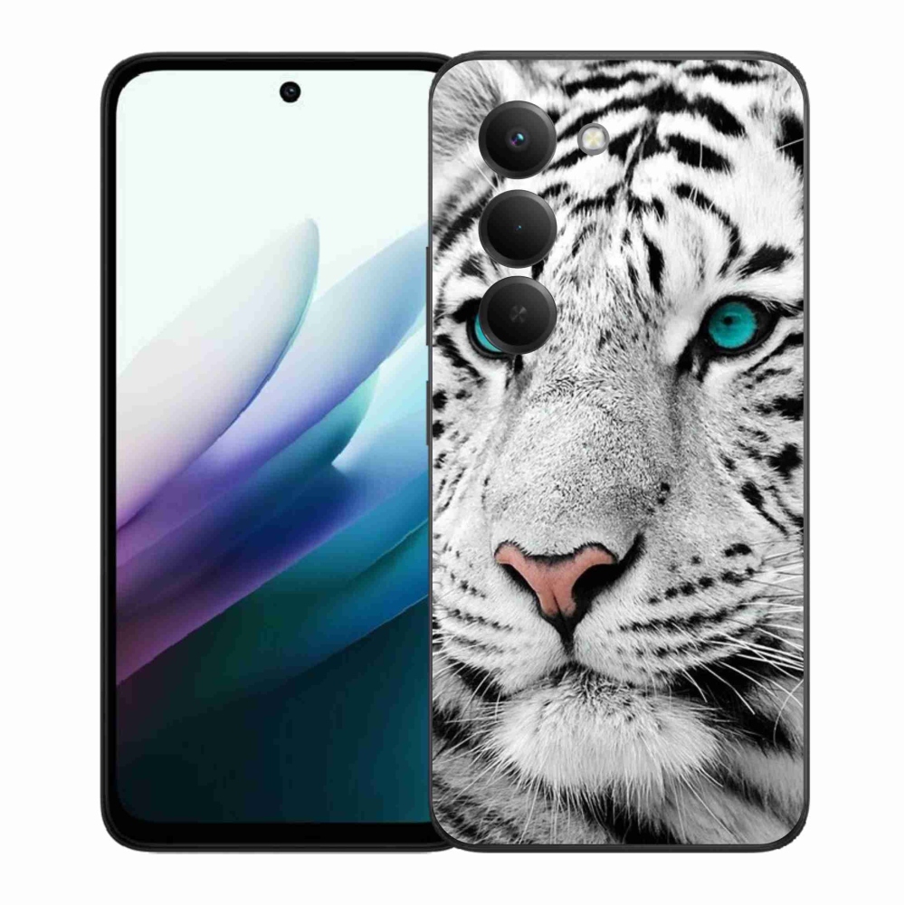 Gelový kryt mmCase na Xiaomi Redmi 15 4G/5G (171mm) - bílý tygr