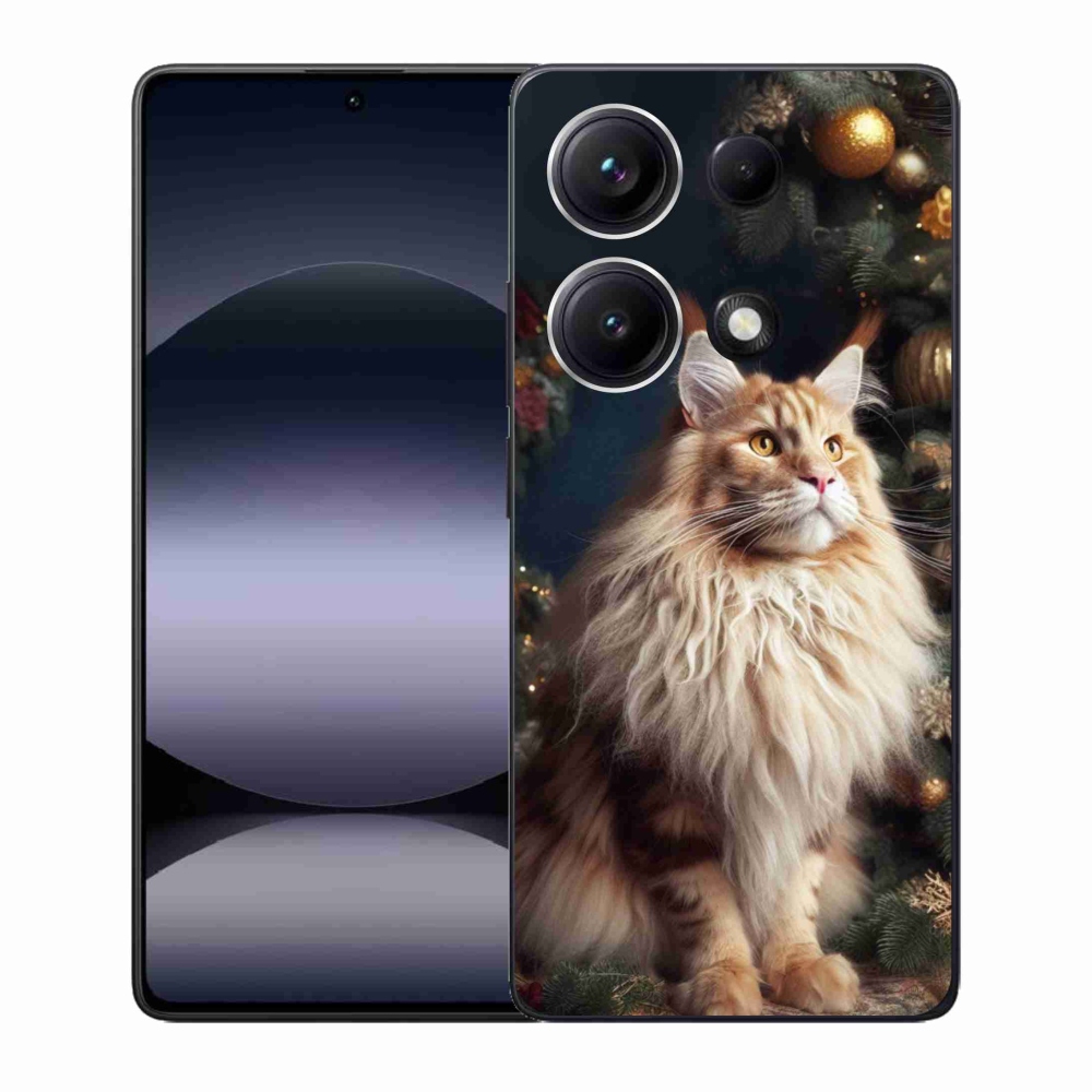 Gelový kryt mmCase na Xiaomi Redmi Note 14S - kočka u stromku