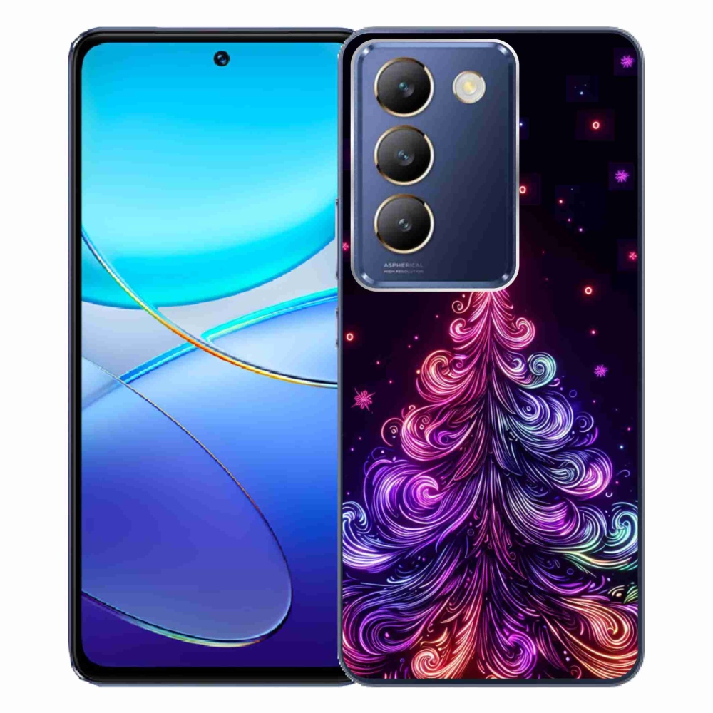 Gelový kryt mmCase na Vivo V40 SE 4G/5G - neonový vánoční stromek 1